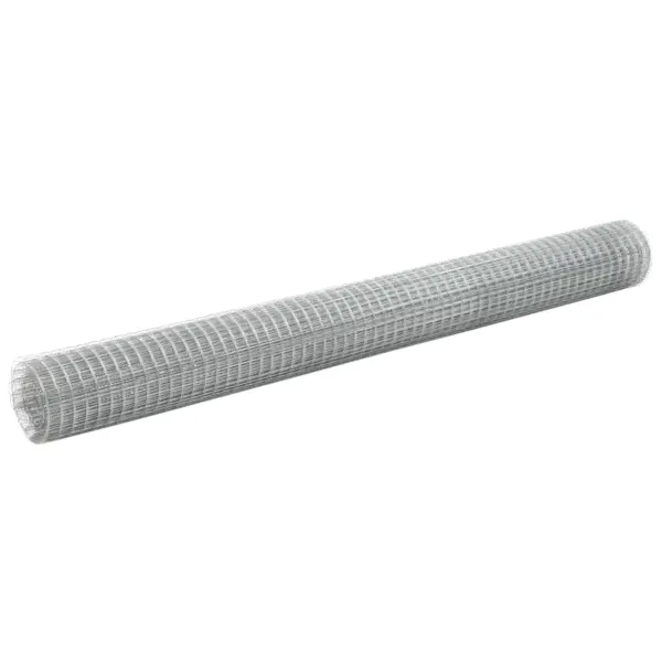Gossi plasa de sarma gaini, argintiu, 10 x 1,5 m, otel galvanizat