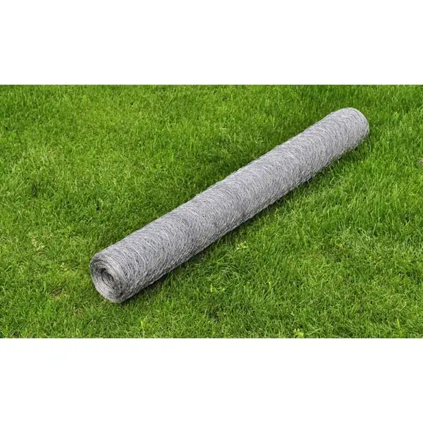 Gossi plasa de sarma gaini, argintiu, 25 x 0,75 m, otel galvanizat