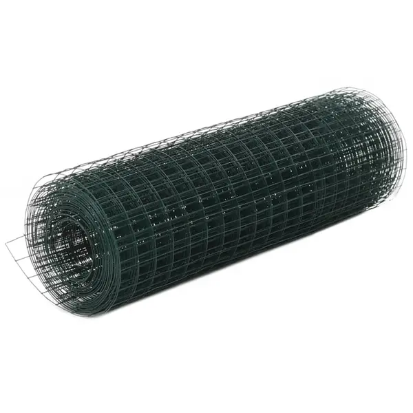 Gossi plasa de sarma gaini, verde, 25 x 0,5 m, otel cu invelis pvc