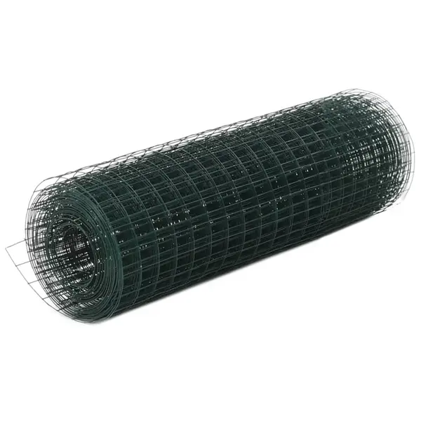 Gossi plasa de sarma gaini, verde, 25 x 0,5 m, otel cu invelis pvc