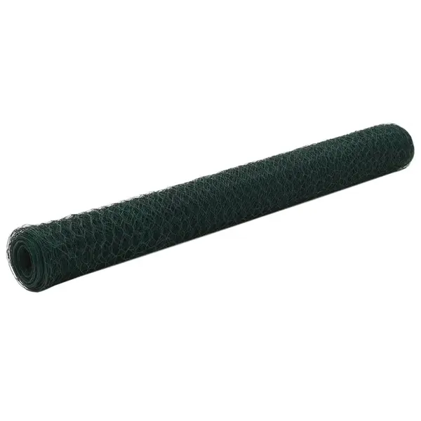 Gossi plasa de sarma gaini, verde, 25 x 1,2 m, otel cu invelis pvc