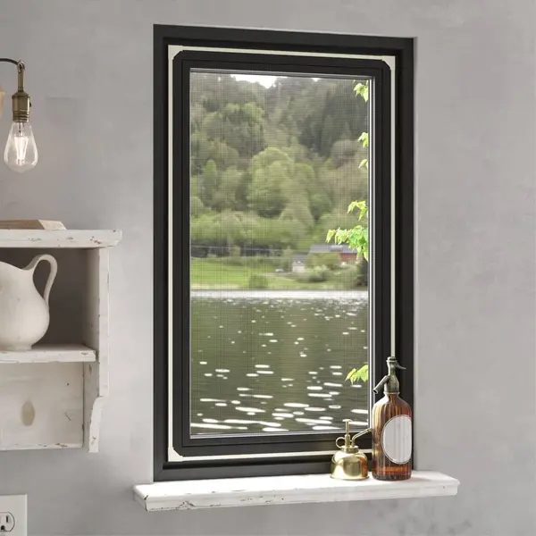 Gossi plasa insecte magnetica pentru ferestre, alb, 80x140 cm