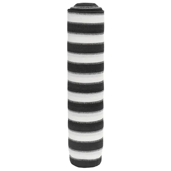 Gossi plasa protectie intimitate antracit/alb 1,8x50 m hdpe 195 g/m2