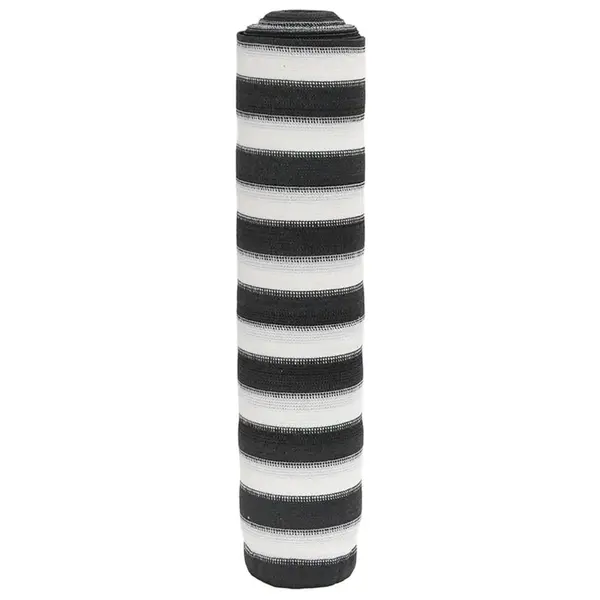Gossi plasa protectie intimitate, antracit/alb, 1x10m, hdpe, 150 g/m2