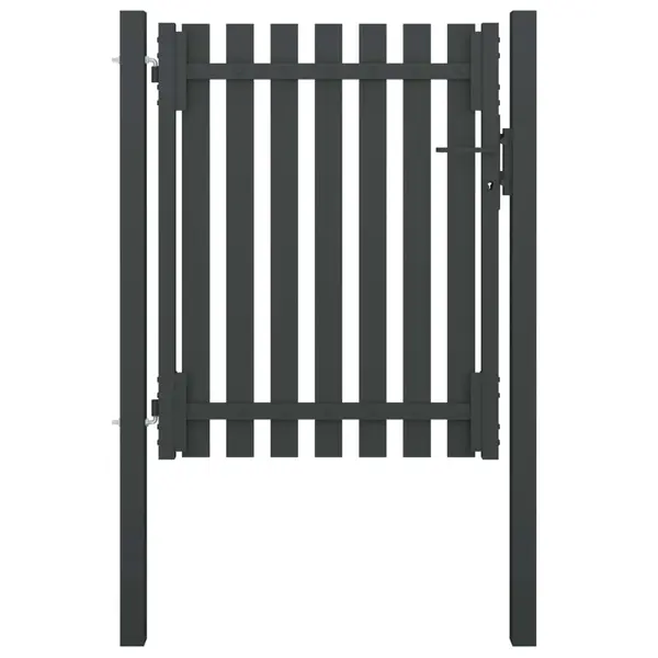 Gossi poarta de gard gradina, antracit, 1 x 1,5 m, otel