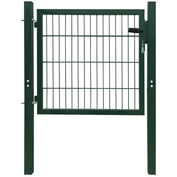 Gossi poarta de gard, verde, 105x150 cm, otel