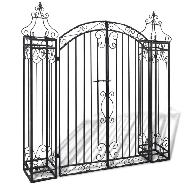 Gossi poarta de gradina ornamentala, fier forjat, 122 x 20,5 x 134 cm
