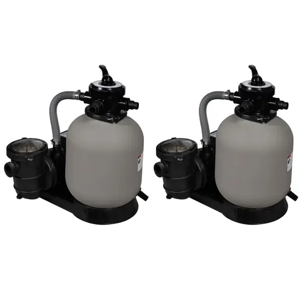 Gossi pompe filtru cu nisip, 2 buc., 600 w, 17000 l/h