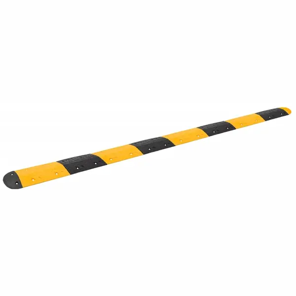 Gossi prag limitator de viteza galben&negru, 420x32,5x4 cm, cauciuc