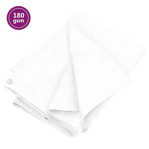 Gossi prelata 180 g/m2, alb, 6x10 m, hdpe