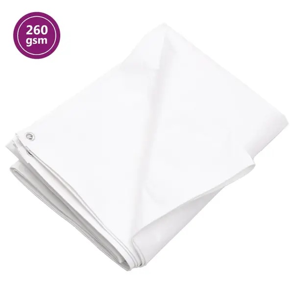 Gossi prelata 260 g/m2, alb, 3x3 m, hdpe