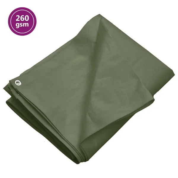 Gossi prelata 260 g/m2, verde, 8x8 m, hdpe