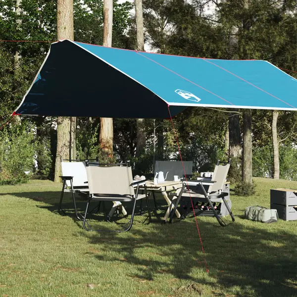 Gossi prelata de camping, albastru, 420x440 cm, impermeabila