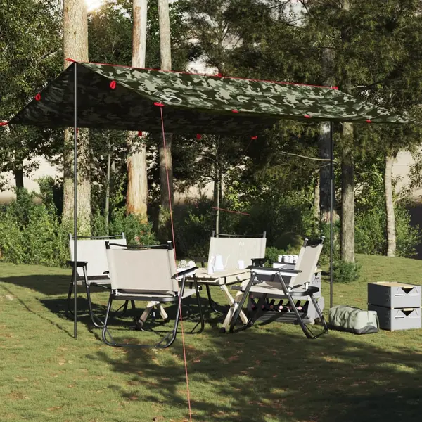 Gossi prelata de camping, camuflaj, 366x306 cm, impermeabila