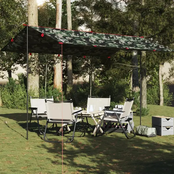 Gossi prelata de camping, camuflaj, 406x306 cm, impermeabila