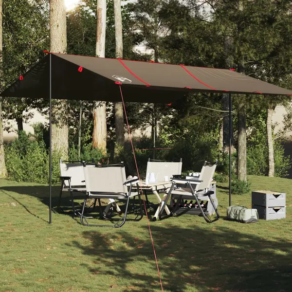 Gossi prelata de camping, maro, 451x420 cm, impermeabila