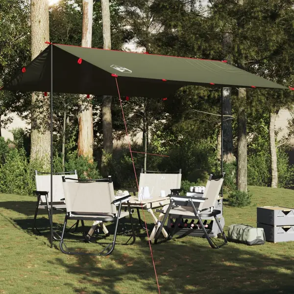 Gossi prelata de camping, verde masliniu, 306x306 cm, impermeabila