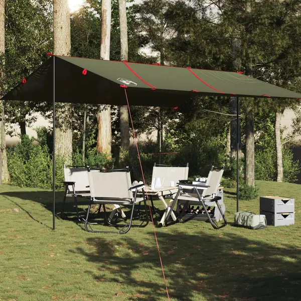 Gossi prelata de camping, verde masliniu, 451x420 cm, impermeabila