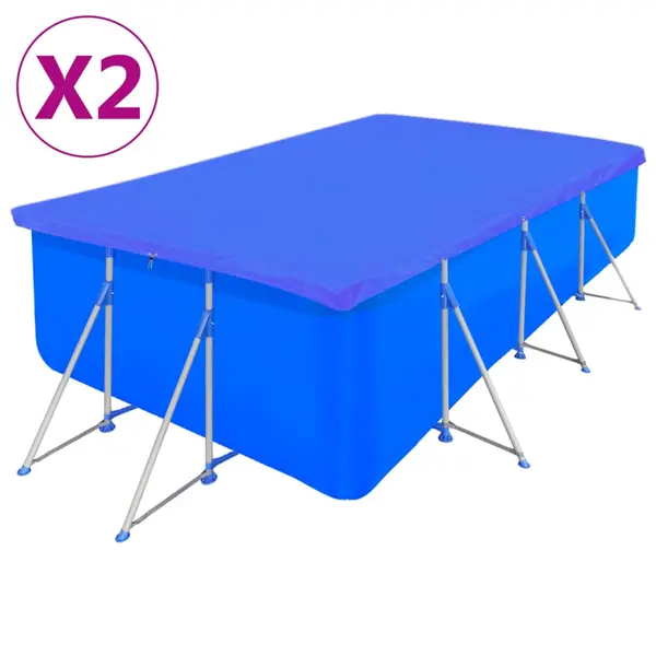 Gossi prelate piscina 2 buc, pe dreptunghiular 394x207 cm, 90 g/m2