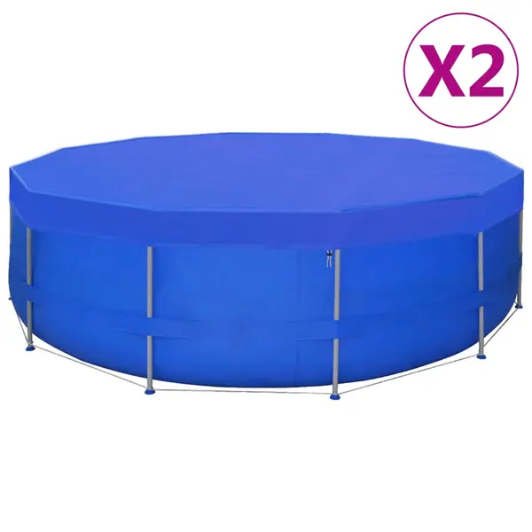 Gossi prelate piscina, 2 buc., pe rotund, 540 cm, 90 g/m2