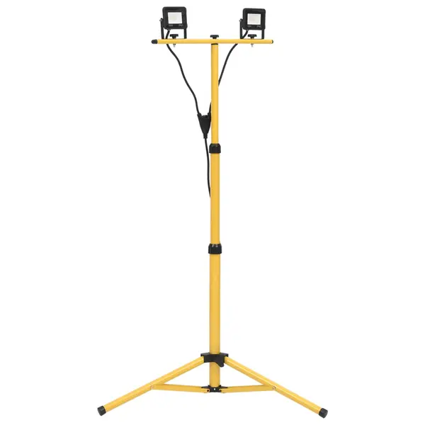 Gossi proiector cu led si trepied, 2x10 w, alb rece