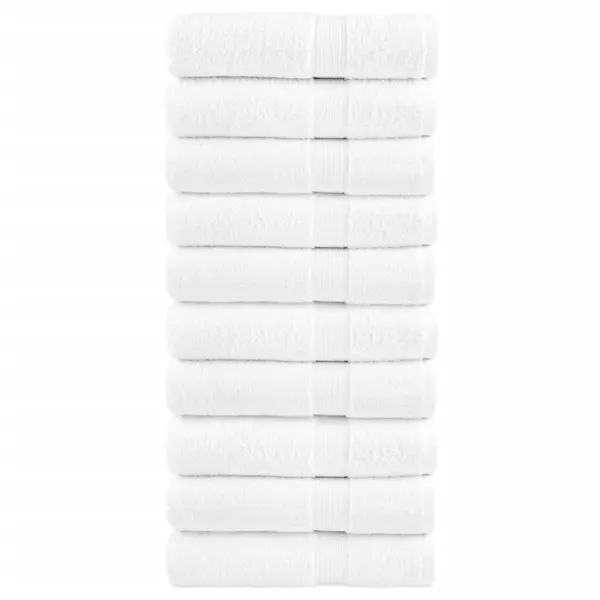 Gossi prosoape baie premium solund 10 buc alb 100x150cm 600gsm