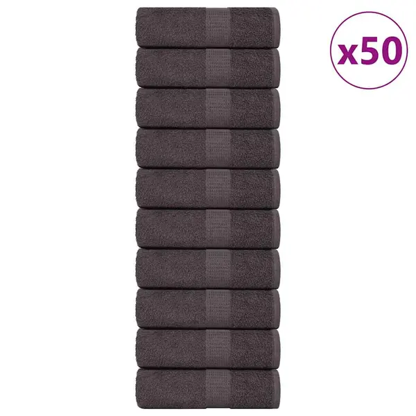 Gossi prosoape cu sapun 50 buc antracit 30x30 cm 360 g/m2 100% bumbac