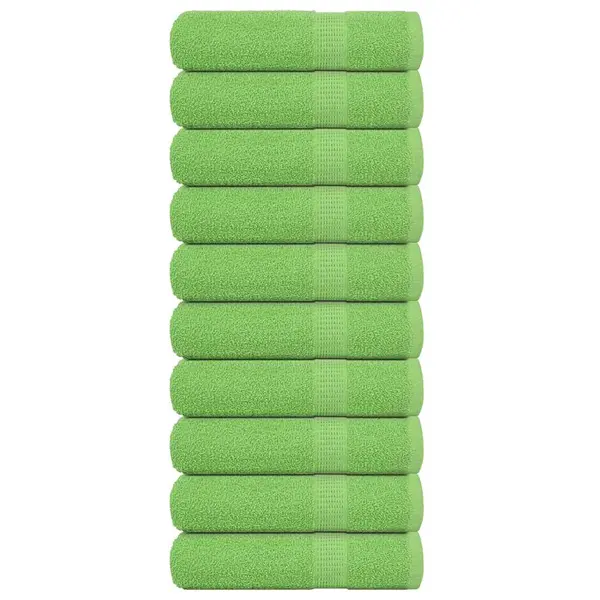Gossi prosoape de baie 10buc verde mere 100x150cm 360g/m2 100% bumbac