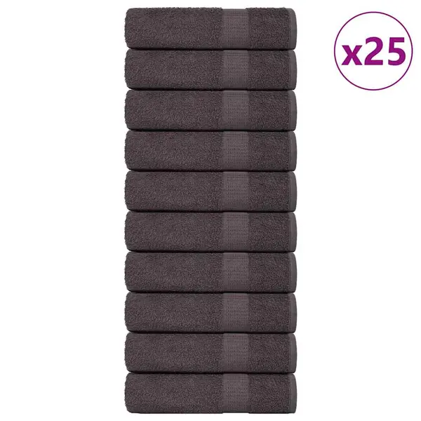 Gossi prosoape de baie 25 buc antracit 100x150cm 360 g/m2 100% bumbac