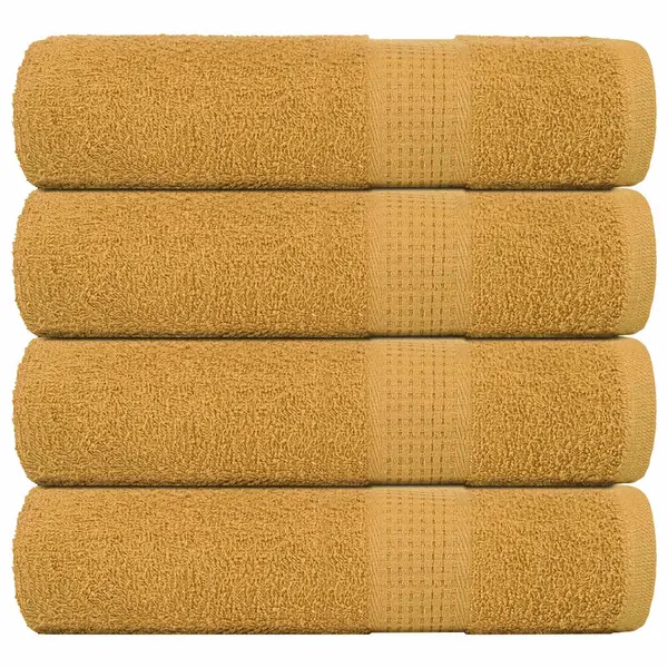 Gossi prosoape de baie 4 buc aur 100x150 cm 360 g/m2 100% bumbac