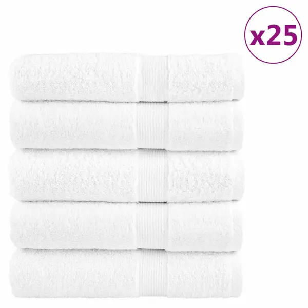 Gossi prosoape de baie premium solund 25buc alb 100x150cm 600gsm