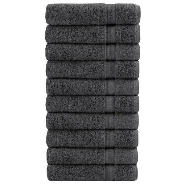 Gossi prosoape de baie solund 10 buc antracit 100x150 cm 600 gsm