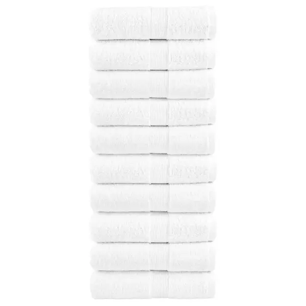Gossi prosoape de maini premium solund 10 buc alb 30x30cm 600gsm