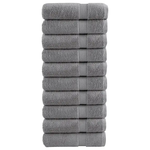 Gossi prosoape de maini premium solund 10 buc gri 50x100cm 600gsm
