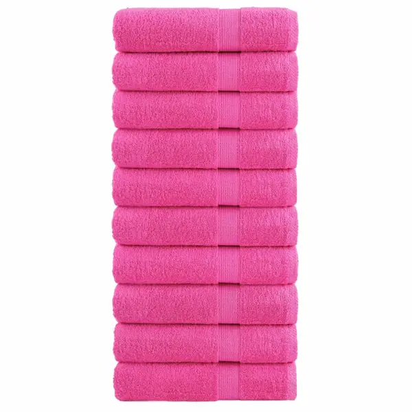 Gossi prosoape de maini premium solund 10 buc. roz 50x100cm 600 gsm