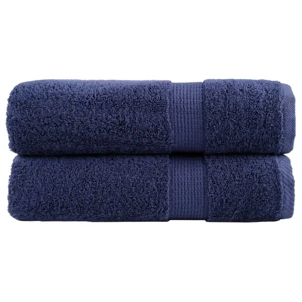 Gossi prosoape de maini premium solund 2buc bleumarin 50x100cm 600gsm