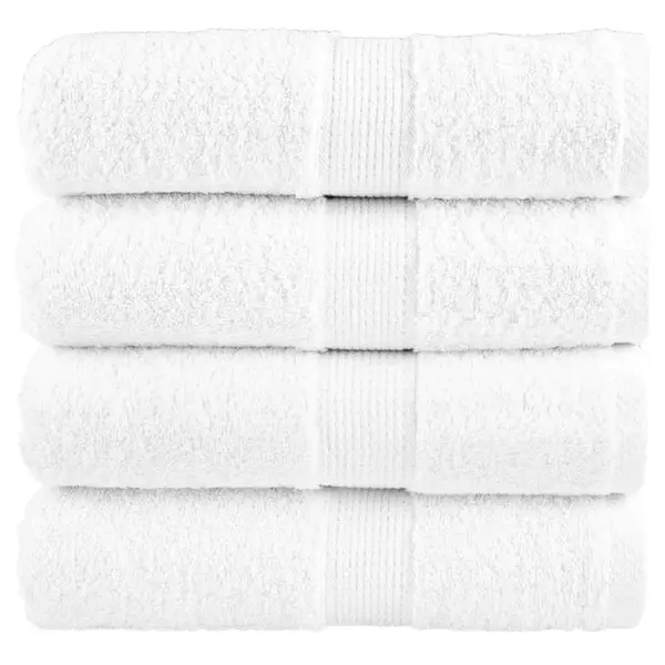 Gossi prosoape de maini premium solund 4 buc alb 30x30 cm 600gsm