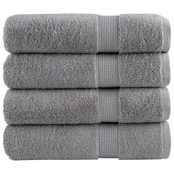 Gossi prosoape de maini premium solund 4 buc gri 50x100cm 600gsm
