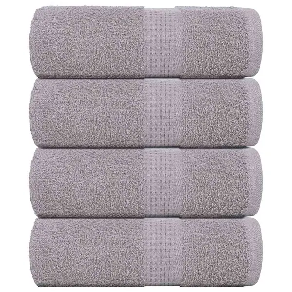 Gossi prosoape de sapun 4 buc gri 30x30 cm 360 g/m2 100% bumbac