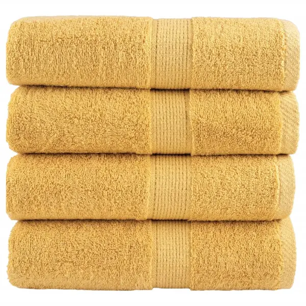 Gossi prosoape maini premium solund 4 buc auriu 30x30cm 600gsm