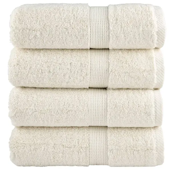 Gossi prosoape maini premium solund 4 buc crem 30x30 cm 600 gsm