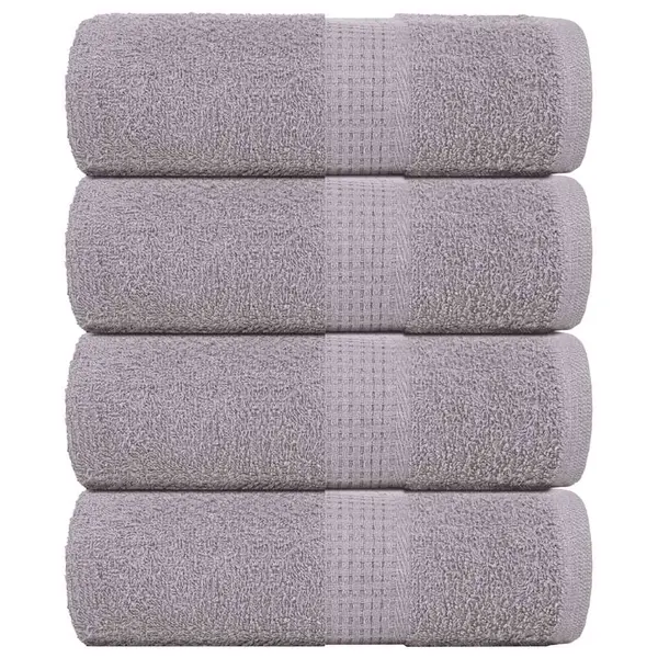 Gossi prosoape pentru oaspeti 4 buc gri 30x50 cm 360 g/m2 100% bumbac