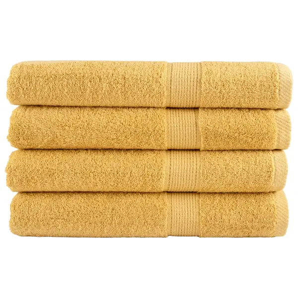 Gossi prosoape premium solund 4 buc auriu 100x200cm 600gsm