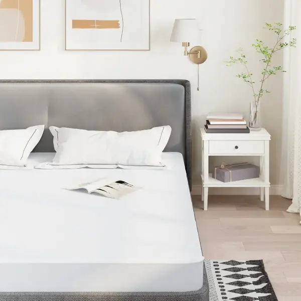 Gossi protectie de saltea, alb, 120x220 cm, impermeabila