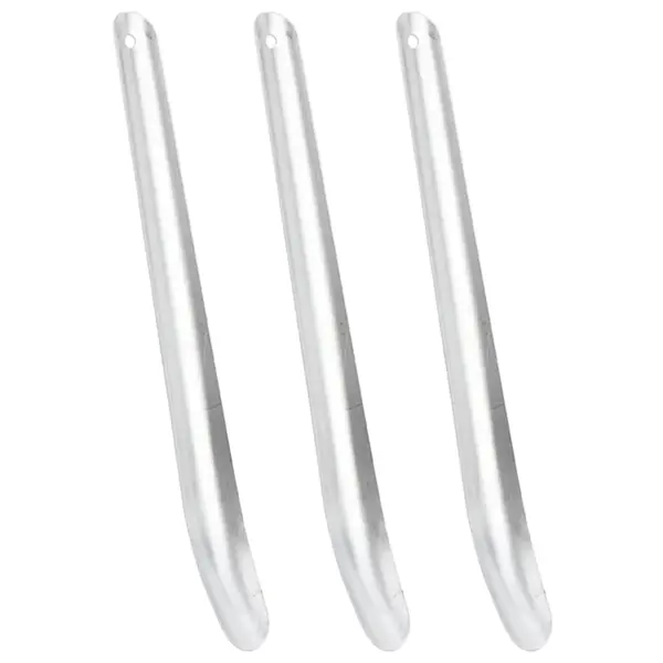 Gossi raclete transpiratie pentru cai, 3 buc., argintiu, aluminiu