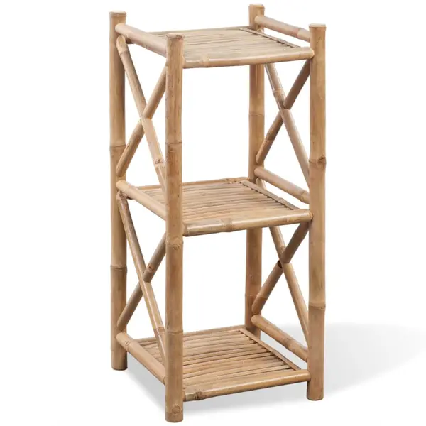 Gossi raft cu 3 niveluri patrate, bambus