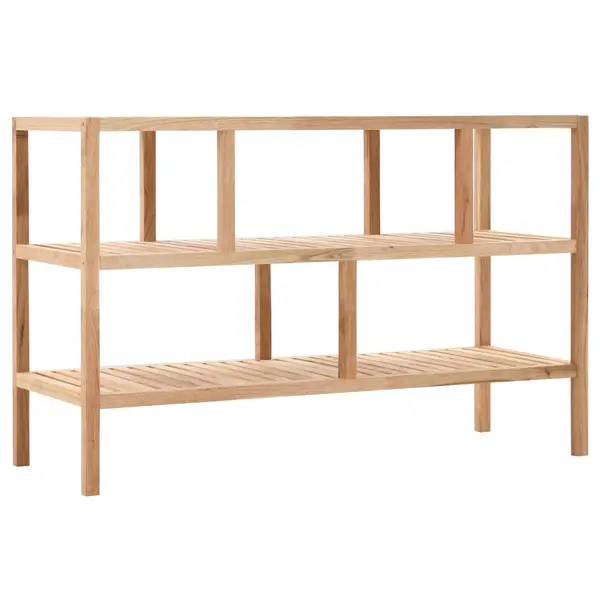 Gossi raft de baie, 100 x 40 x 65 cm, lemn de nuc masiv