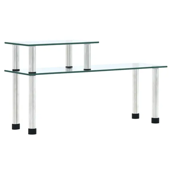 Gossi raft de bucatarie, transparent, 45x16x26 cm, sticla securizata