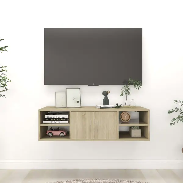 Gossi raft de perete, stejar sonoma, 102x30x29 cm, lemn prelucrat
