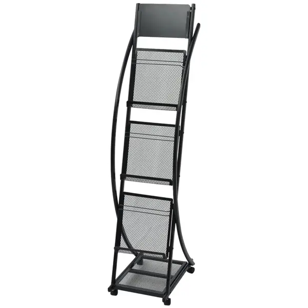 Gossi raft reviste 40 x 32 x 131 cm, negru, a4